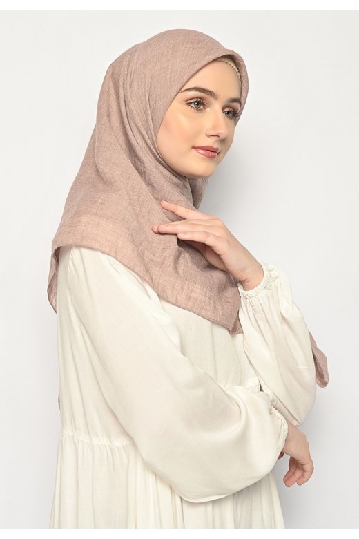 Hijab Segi Empat Voal Irania Rosybrown